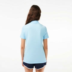 Áo Polo Lacoste Nữ Dáng Suôn Regular Fit PF7839-00-SIZ Màu Xanh Da Trời