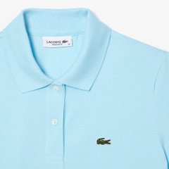 Áo Polo Lacoste Nữ Dáng Suôn Regular Fit PF7839-00-SIZ Màu Xanh Da Trời