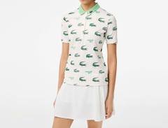 Áo Polo Golf Lacoste Nữ Dáng Ôm Slim Fit PF8483-00-522 Màu Trắng