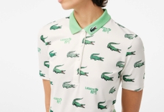 Áo Polo Golf Lacoste Nữ Dáng Ôm Slim Fit PF8483-00-522 Màu Trắng