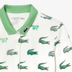 Áo Polo Golf Lacoste Nữ Dáng Ôm Slim Fit PF8483-00-522 Màu Trắng