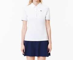 Áo Polo Golf Lacoste Nữ Dáng Ôm Slim Fit PF5179-00-522 Màu Trắng