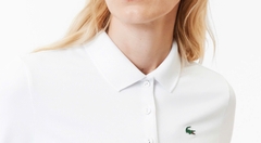 Áo Polo Golf Lacoste Nữ Dáng Ôm Slim Fit PF5179-00-522 Màu Trắng