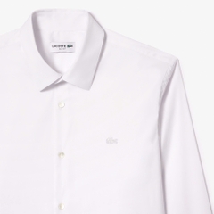 Áo Sơ Mi Lacoste Nam Dài Tay French Collar Dáng Slim Fit CH5253-00-001 Màu Trắng