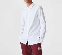 Áo Sơ Mi Lacoste Nam Dài Tay French Collar Dáng Slim Fit CH5253-00-001 Màu Trắng