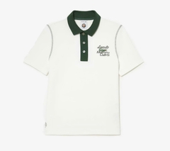 Áo Polo Lacoste Nữ Roland Garros Dáng Suôn Regular Fit PF6067-00-X0N Màu Trắng