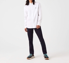 Áo Sơ Mi Lacoste Nam Dài Tay Pinpoint Dáng Regular CH2933-00-001 Màu Trắng