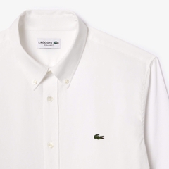 Áo Sơ Mi Lacoste Nam Dài Tay Pinpoint Dáng Regular CH2933-00-001 Màu Trắng