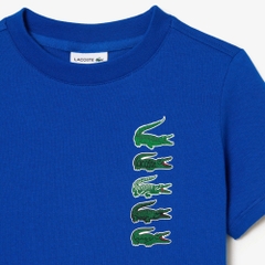 Áo Thun Lacoste Trẻ Em TJ1249-00-SQ0 Màu Xanh Dương