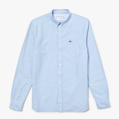 Áo Sơ Mi Lacoste Nam Dài Tay Oxford Dáng Regular CH4976-00-58M Màu Xanh