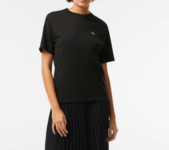 Áo Thun Lacoste Nữ Dáng Suôn TF5441-00-031 Màu Đen