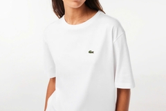 Áo Thun Lacoste Nữ Dáng Suôn TF5441-00-001 Màu Trắng