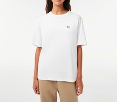 Áo Thun Lacoste Nữ Dáng Suôn TF5441-00-001 Màu Trắng