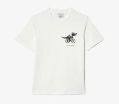 Áo Thun Lacoste Nữ Netflix TF7349-00-70V Màu Trắng