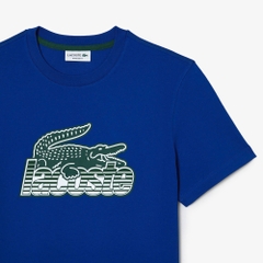 Áo Thun Lacoste Nam Dáng Regular TH5070-00-JQ0 Màu Xanh Dương