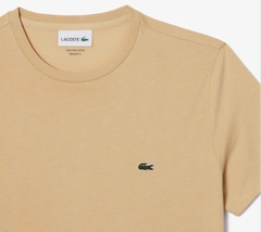 Áo Thun Lacoste Nam Dáng Regular Pima Cotton TH6709-00-IXQ Màu Be