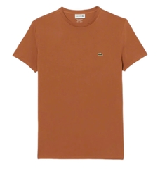 Áo Thun Lacoste Nam Dáng Regular Pima Cotton TH6709-00-LFA Màu Nâu