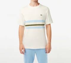 Áo Thun Lacoste Nam Made In France Dáng Regular TH1133-00-70V Màu Trắng