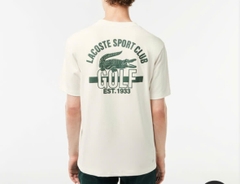 Áo Thun Lacoste Nam Golf Dáng Rộng Relaxed TH1799-00-70V Màu Trắng Kem