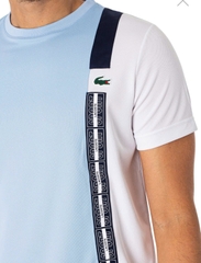 Áo Thun Lacoste Nam Thể Thao Dáng Regular TH1784-00-LVI Màu Xanh Dương - Trắng