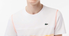 Áo Thun Lacoste Nam Thể Thao Tennis x Daniil Medvedev TH5179-00-WYI Màu Xanh Navy - Trắng