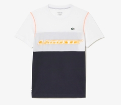 Áo Thun Lacoste Nam Thể Thao Tennis x Daniil Medvedev TH5179-00-WYI Màu Xanh Navy - Trắng
