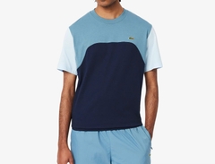 Áo Thun Lacoste Nam Dáng Classic Colorblock TH9551-00-IOM Màu Xanh Dương