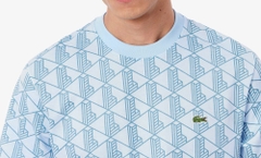 Áo Thun Lacoste Nam Dáng Classic Monogram TH2831-00-HIO Màu Xanh Dương