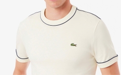 Áo Thun Lacoste Nam Dáng Slim Fit TH944-00-ARS Màu Kem
