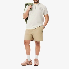 Áo Polo Lacoste Nam Viền Sọc Dáng Regular PH9960-00-ARS Màu Kem