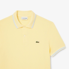 Áo Polo Lacoste Nam Viền Cổ Dáng Regular PH9875-00-107 Màu Vàng