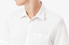Áo Sơ Mi Lacoste Nam Cotton Dáng Regular CH8528-00-001 Màu Trắng