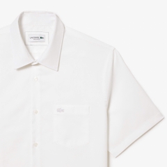 Áo Sơ Mi Lacoste Nam Cotton Dáng Regular CH8528-00-001 Màu Trắng