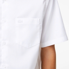 Áo Sơ Mi Lacoste Nam Cotton Dáng Regular CH8528-00-001 Màu Trắng