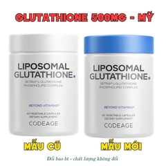 CodeAge Viên Uống Liposomal Glutathione 500mg 60 viên (Setria L-Glutathione) - Tinh Khiết Hơn