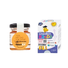 Combo 1 Hộp Lineabon K2 + D3 10ml & 1 Lọ Tracybee Mật Ong Hoa Cà Phê Coffee Blossom Honey 50ml
