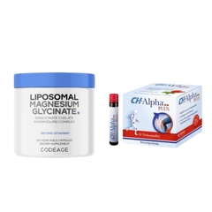 Combo CH - Alpha Plus & Codeage Liposomal Magnesium Glycinate Hỗ Trợ Xương Khớp Và Hệ Thần Kinh
