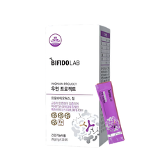 Bifidolab Woman Project Men Uống Phụ Khoa Hàn Hỗ Trợ Cân Bằng Hệ Vi Sinh Âm Đạo Và Đường Ruột Hộp 20 Gói