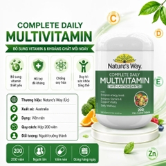 Nature’s Way Viên Uống Vitamin Tổng Hợp Complete Daily Multivitamin - Chính Ngạch Úc