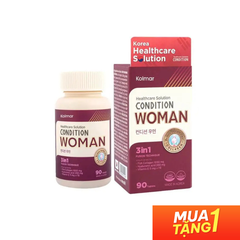 Kolmar Viên Uống Bổ Sung Collagen 3in1 Chống Lão Hóa Nữ Condition Woman 90 Viên [Mua 1 Tặng 1]