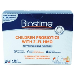 Biostime Men Vi Sinh Children Probiotics + HMO Cho Bé Từ 0 Đến 7 Tuổi 28 Gói