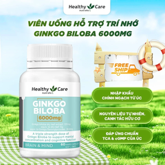 Healthy Care Viên Uống Bổ Não Ginkgo Biloba 6000mg 60 Viên