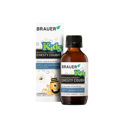 Brauer Siro Chiết Xuất Mật Ong Hỗ Trợ Giảm Ho Và Làm Ấm Đường Hô Hấp Cho Trẻ Manuka Honey Chesty Cough 100ml