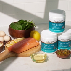 Herbs Of Gold  Viên Uống Fish Oil 1000 Dầu Cá 200 Viên