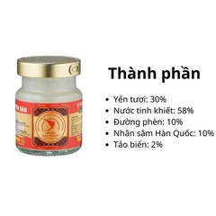 Sallanest Nước Yến Chưng Đường Phèn 30% Tổ Yến 6 Hũ x 70ml (1 Hũ)