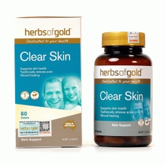 Herbs Of Gold Viên Uống Clear Skin Hỗ Trợ Thải Độc Da, Giảm Mụn 60 Viên