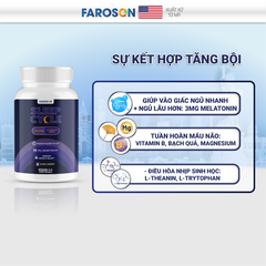 Faroson Viên Uống Ngủ Ngon Sleep Cycle Melatonin 3mg 30 Viên