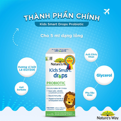 Nature's Way Nước Bổ Sung Men Vi Sinh Cho Trẻ Kids Smart Drops Probiotic 20ml