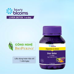 Henry Blooms Viên Uống Hỗ Trợ Thải Độc Gan Liver Detox 1-A-Day 30 Viên