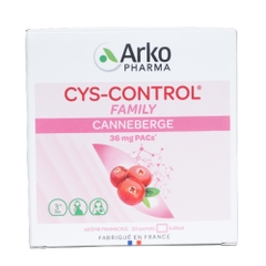 Arkopharma Bột Uống Cys-control Canneberge Hỗ Trợ Ngừa Viêm Đường Tiết Niệu Cho Cả Gia Đình 20 Gói